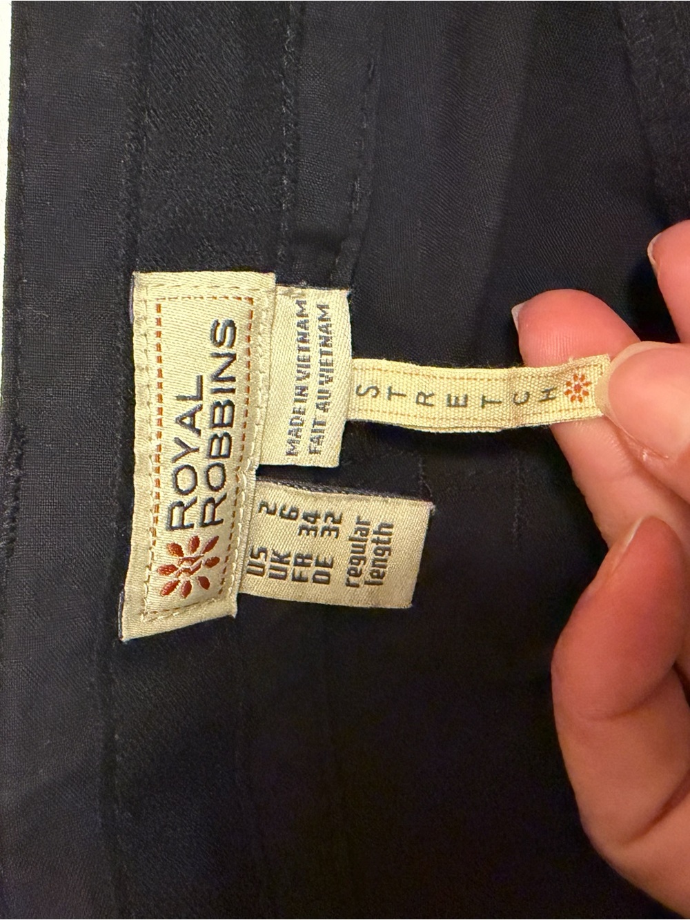 Royal Robbins Black Skinny High-Rise Stretch Pants - Picture 3 of 4